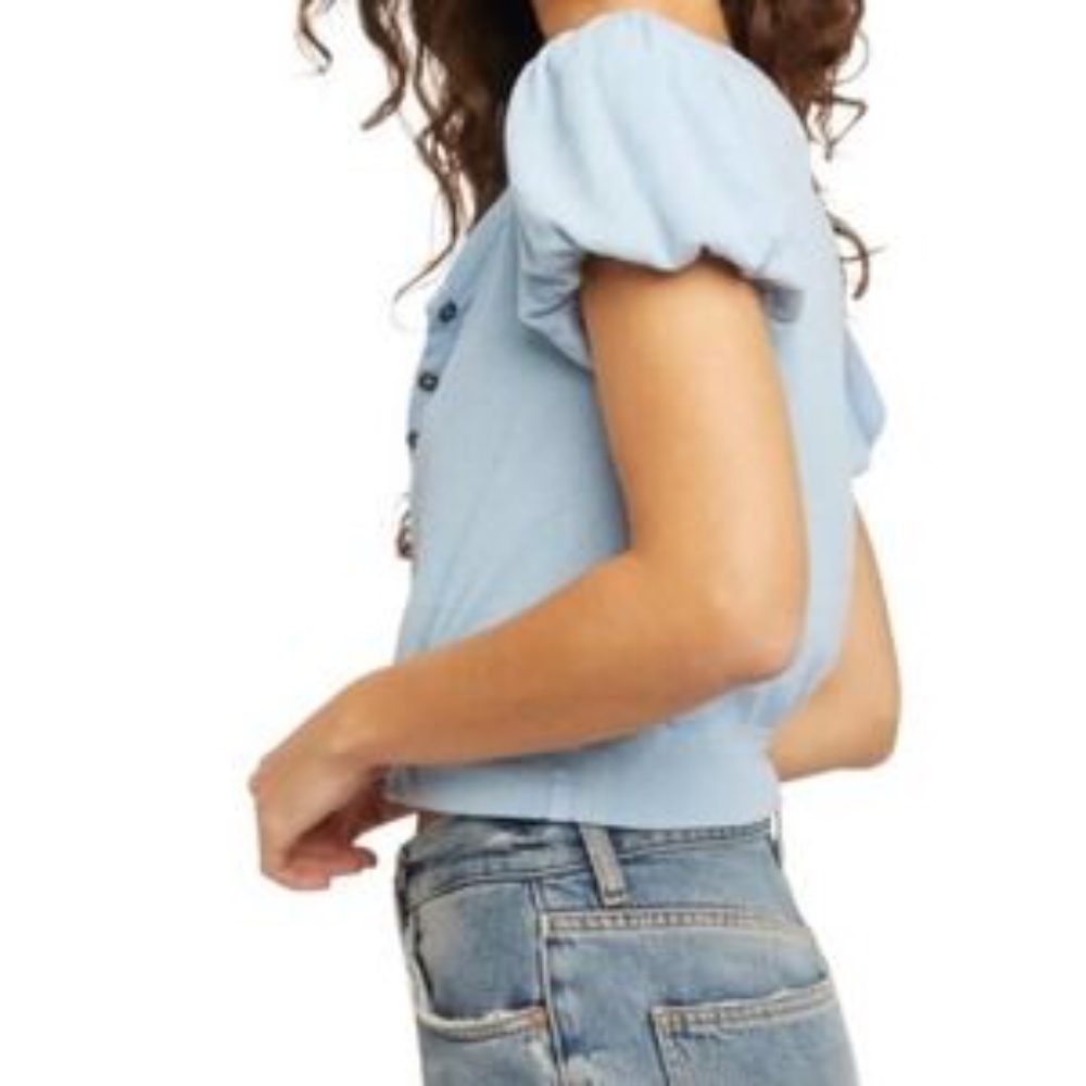 Free People Larkspur acid wash ribbed s/l sz medium - Picture 3 of 4